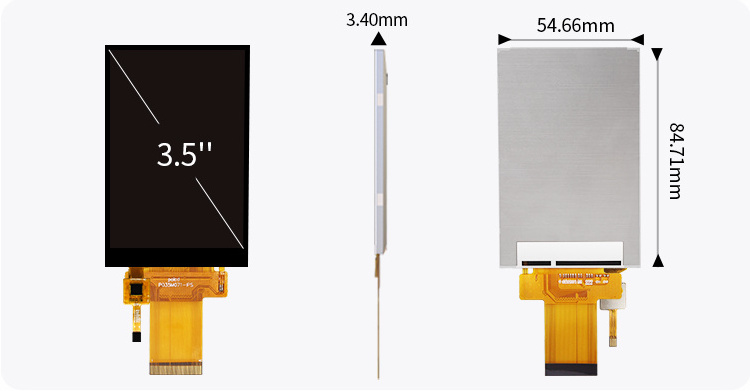 Polcd Manufacturer 3.5 inch MCU SPI interface TFT LCD Module 320*480 Resolution 40pin Capacitive Touch Screen