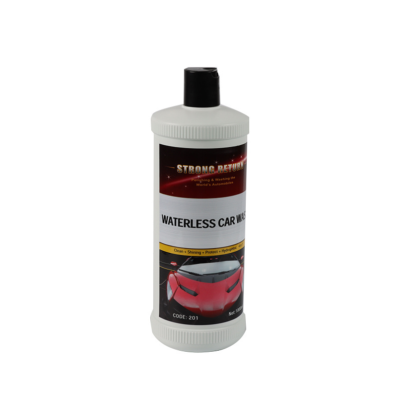 A waterless car wash is a high lubricity pre-mixed spray detail quick detail for car wash