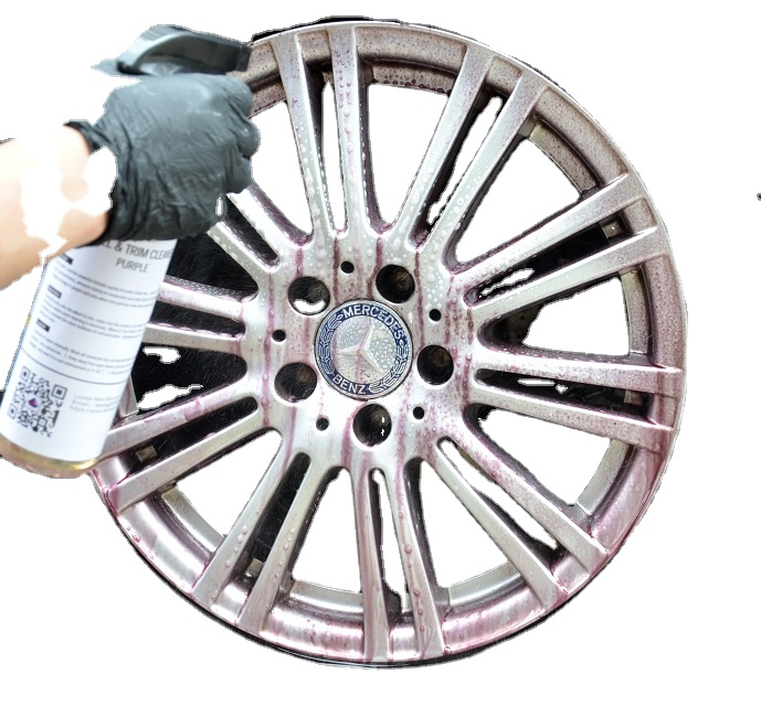 106 automotive detailing wheel cleaner purple color pH balanced iron remover Multipurpose cleaner brake dust remover  106