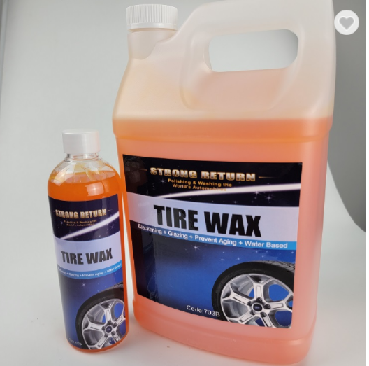 703B tyre dressing coating wax high shine tire wax OEM Good Price Free Sample Car Polish Lasting Glossy Tire Shine Gel