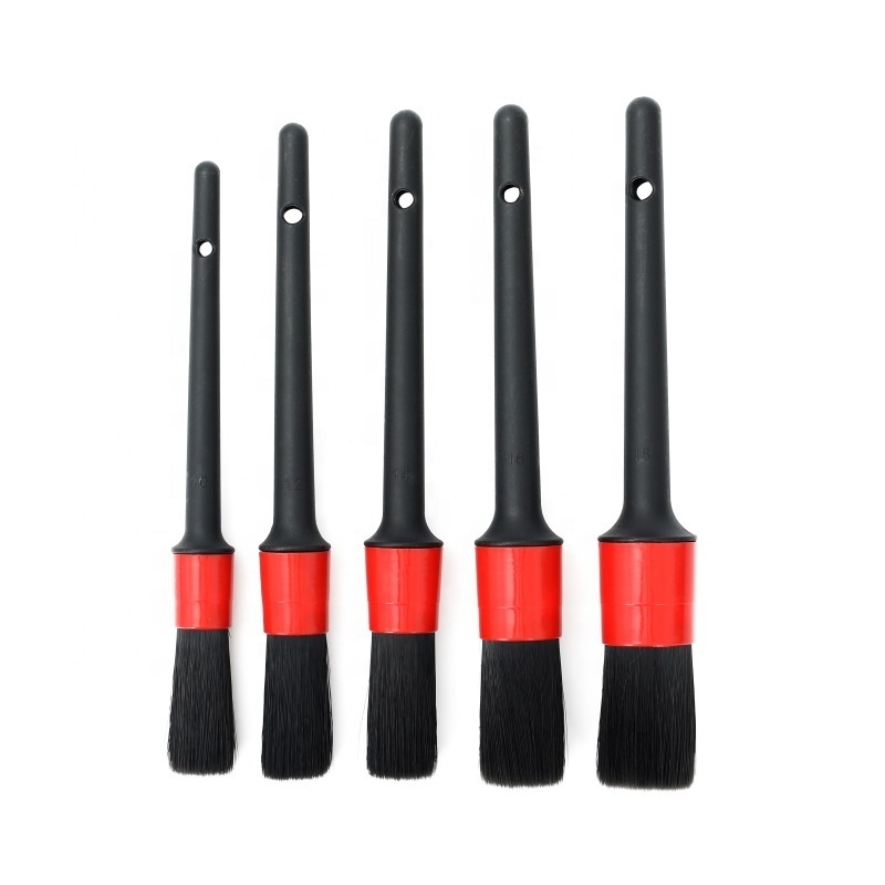 6pcs Car Wash Brush Kit Flexible Fiber Cleaning Engine Detailing Washing Car Care Cleaner Rim Tire Wheel Hub Tyre Brush for Auto