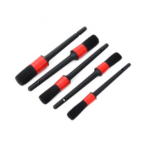 6pcs Car Wash Brush Kit Flexible Fiber Cleaning Engine Detailing Washing Car Care Cleaner Rim Tire Wheel Hub Tyre Brush for Auto