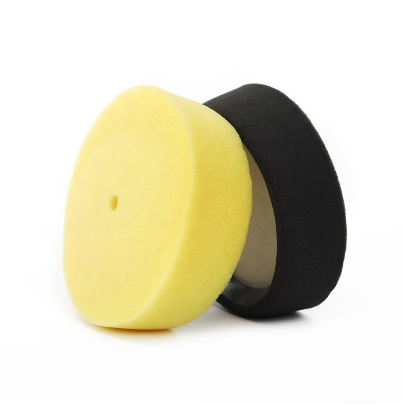 Hongjie factory OEM 3/4/5/6 inch Convex Edges sponge buffing pad Buffing King car detailing better edge pad convex disc