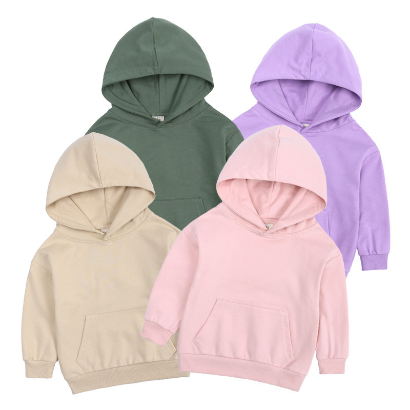 2021 Girls Jogging Set Baby Plain Hoodie Set Custom Sweat Suits Tracksuits With Logo Boys Blank Sweat Track Suits For Kids