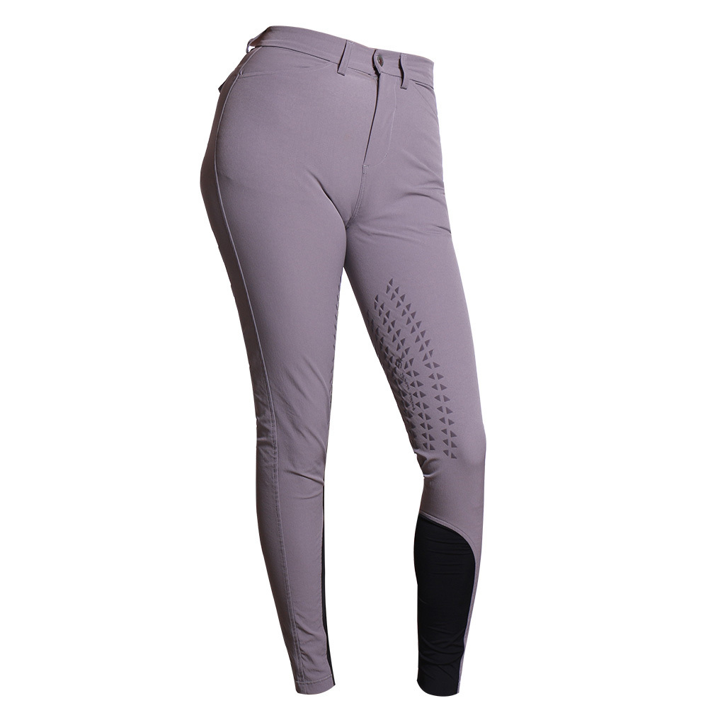 Custom design logo equestrian leggings high waisted women pants anti slip silicone Jodhpurs Horse Riding competition breeches