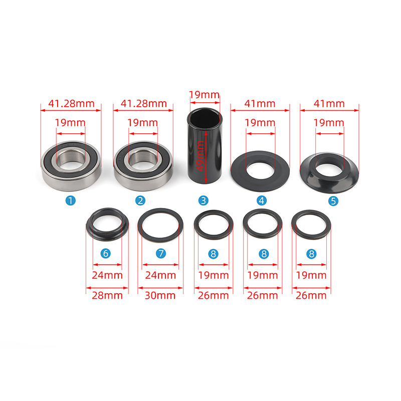 MID BB BMX Bike Bottom Bracket With 2 Sealed Bearings Lightweight 73mm  BMX BB