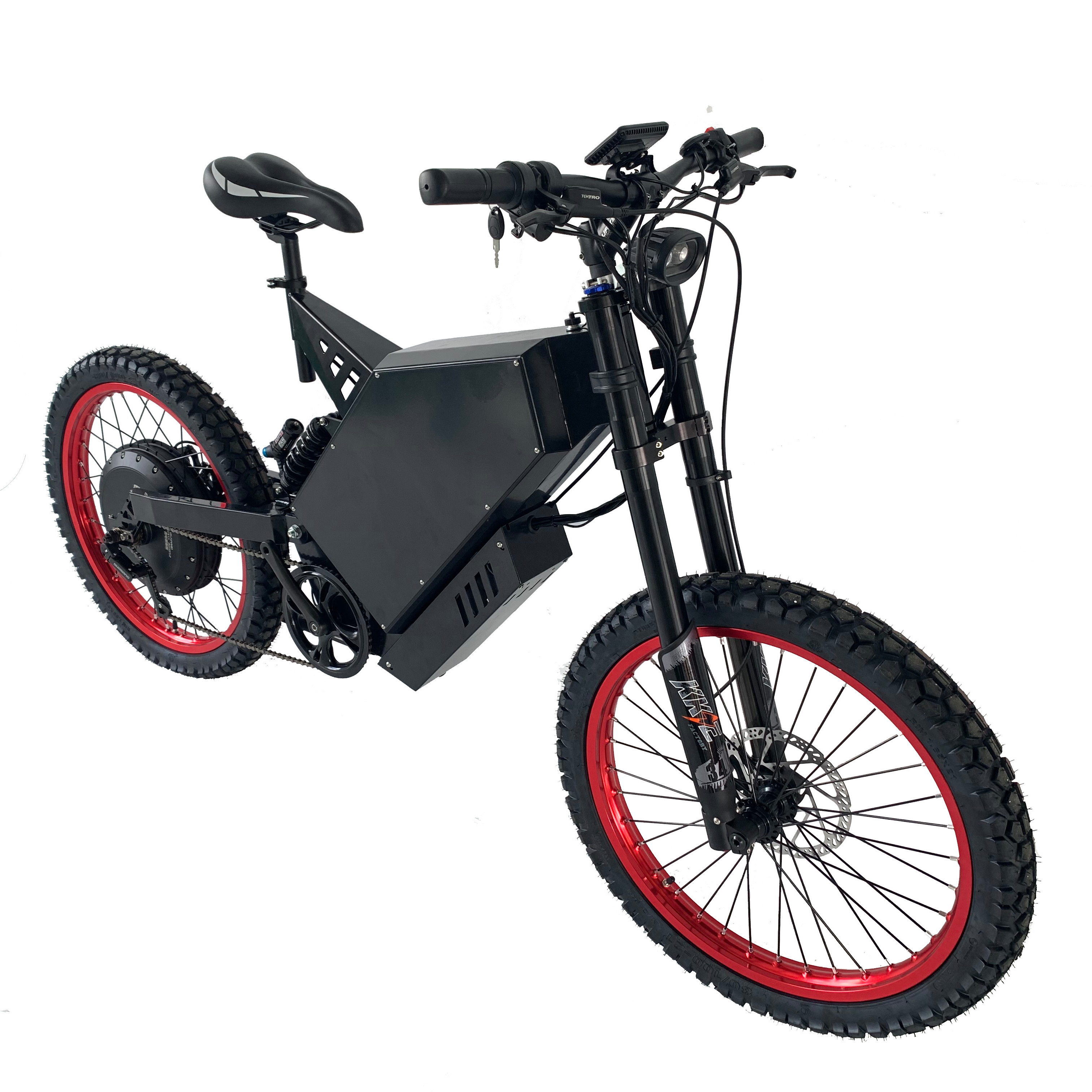 3000w ebike kit with battery Electric bike 3000w ebike kit 72v fat tire wheel QS motor 205 DNM front fork rear air suspension