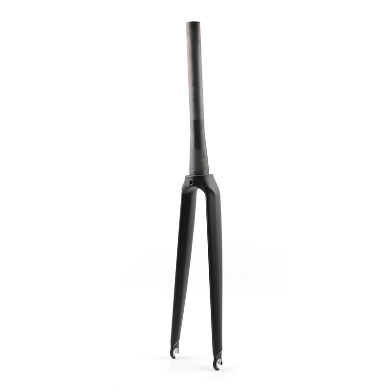 POLSO BF06 Tapered rigid fork full carbon fiber road bike front fork gravel bicycle hard fork 700C