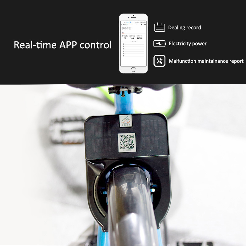 V012 Yiwes Custom Waterproof IP67 4G Qr Code Smart Pubic Bicycle Iot Solutions Bike Shared Lock Rental Management System