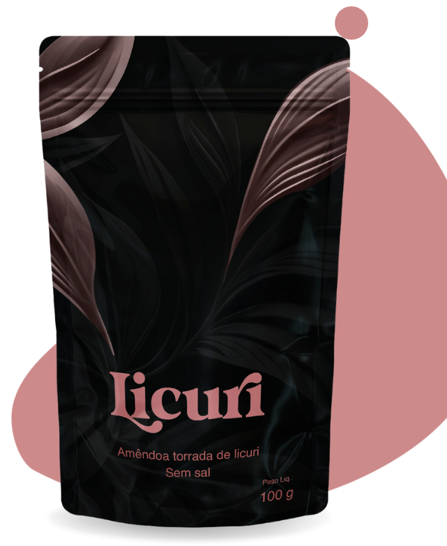 Natural Toasted Licuri Almond 100g - The licuri almond roasted - coconut