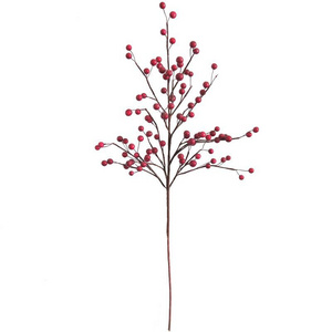 28" Artificial Red Berry Branch, Artificial Tree Branches, Artificial Christmas Branches