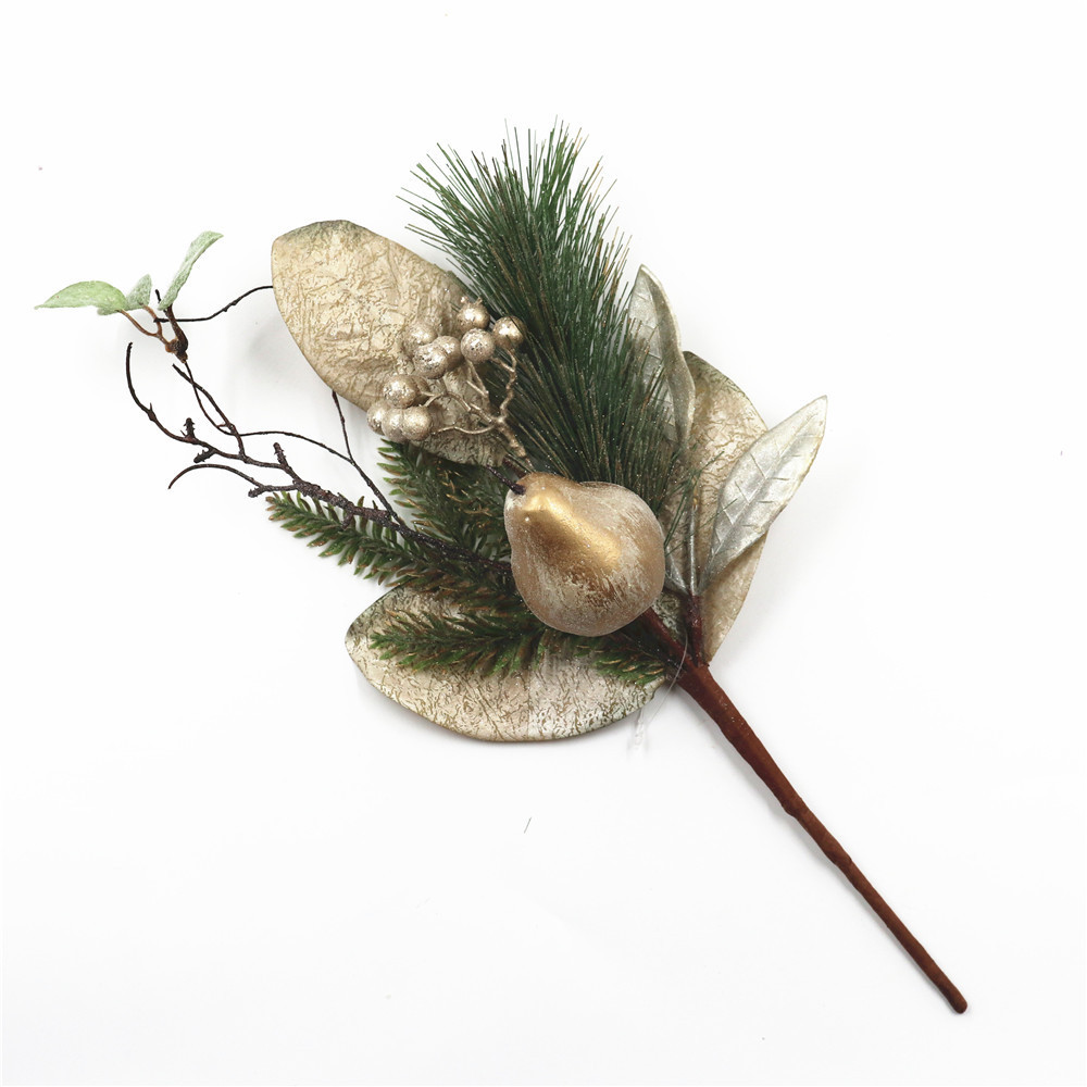 Decorative Christmas artificial pine needle pick christmas branches