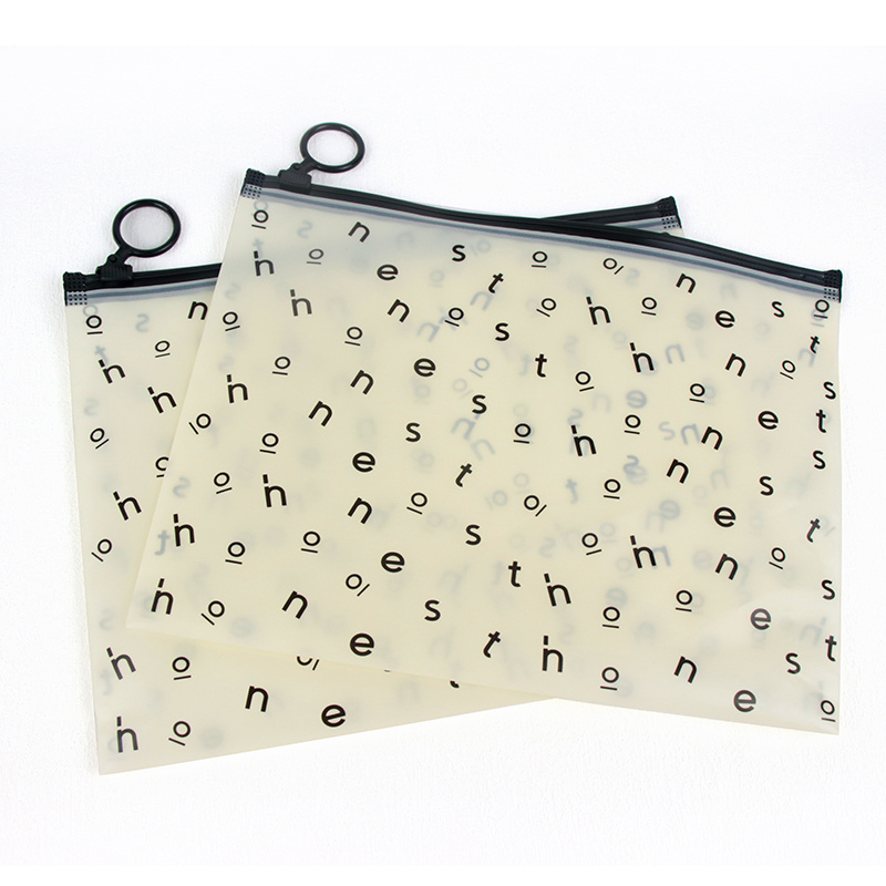 Eco-friendly Custom Printing Waterproof Resealable Zipper CPE Frosted Plastic Packing Zip lock Bags for Clothing