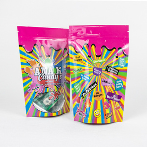 Resealable Ziplock Foil Laminated Exit Edibles 3.5 Packaging Pouch Smell Proof Candy Gummies 3.5g Mylar Bags Custom Printed