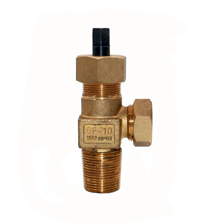 high quality QF Series QF-10 High Pressure brass Flow Control Industrial  chlorine gas Cylinder valve