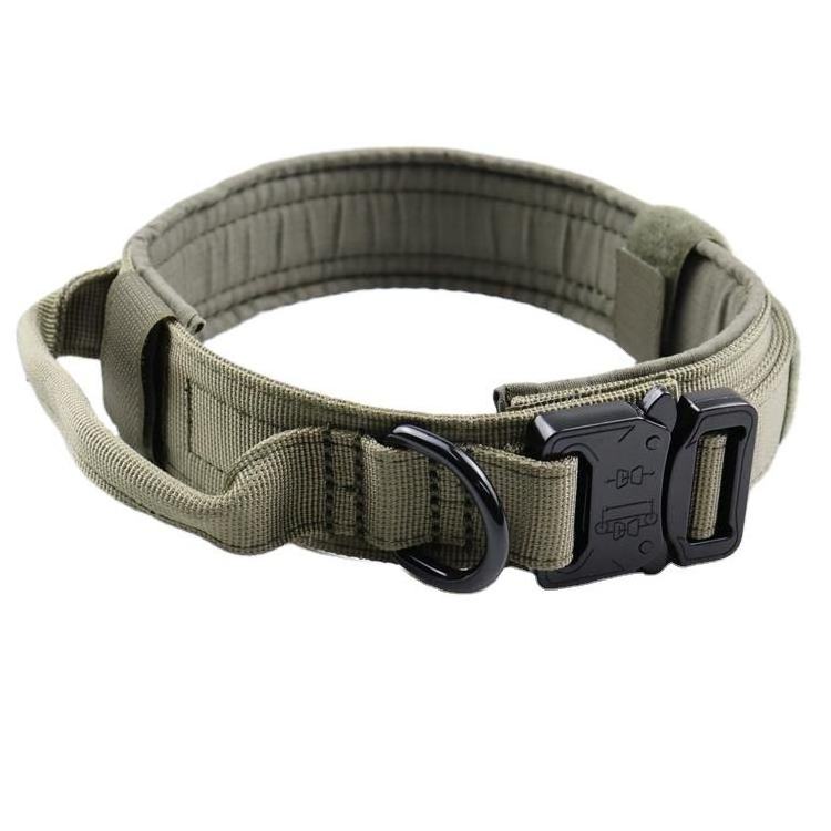 Pet Supplies Private Label Tactical Collar Dog Soft Cotton Padded Breathable with Handle Camouflage Collar Perro Para Mascotas