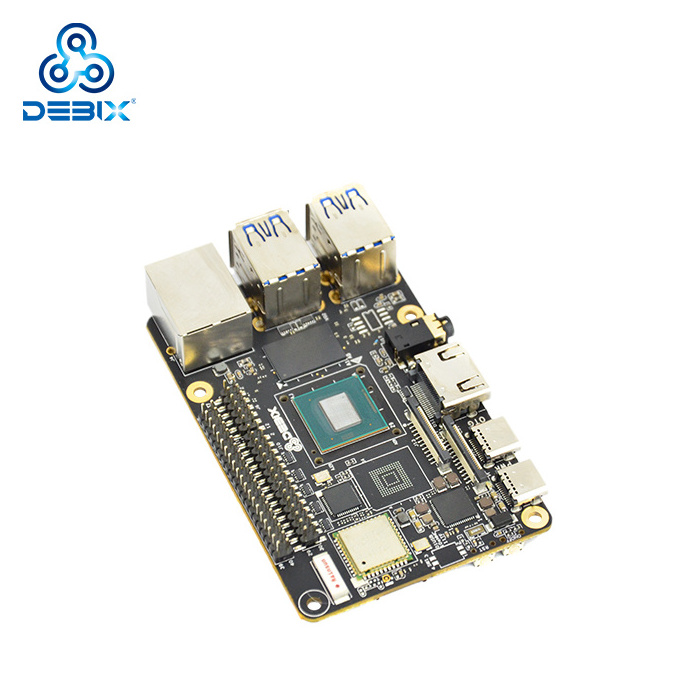 DEBIX proto type single board DDR4 128GB eMMC sbc computer linux android Industrial motherboard manufacturers with pci slot