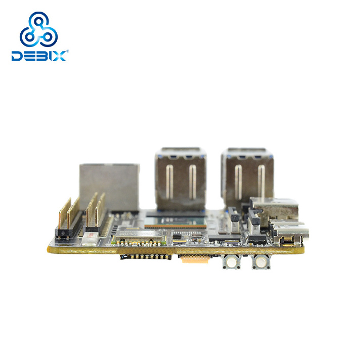 DEBIX proto type single board DDR4 128GB eMMC sbc computer linux android Industrial motherboard manufacturers with pci slot