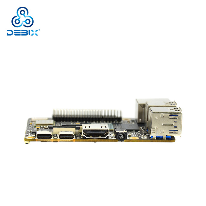 DEBIX proto type single board DDR4 128GB eMMC sbc computer linux android Industrial motherboard manufacturers with pci slot