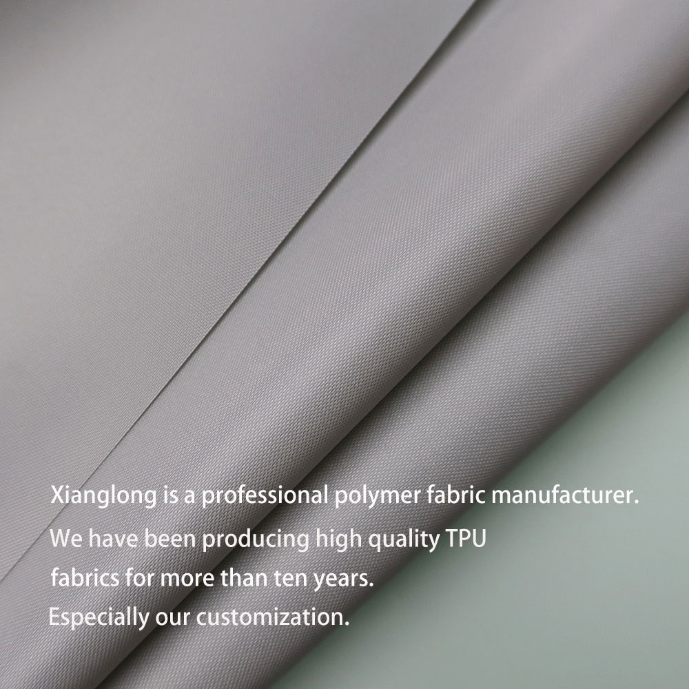 Factory Thick Grey Rip Stop Nylon 66 420D Laminated Airtight 0.15mm Tpu Coated Fabric For Buckets