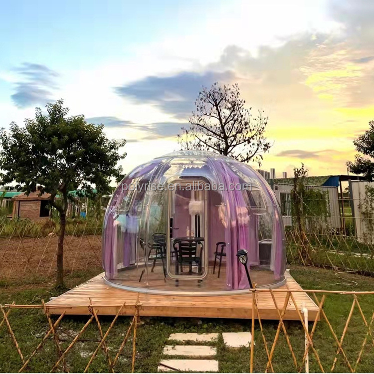 Polycarbonate Dome House Outdoor Luxury Geodesic Tents Transparent Prefabricated Igloo Glass Winter Dome House