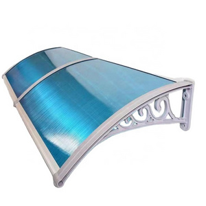 hot selling Outdoor Door Window Awning Polycarbonate sheet PC Building Door Canopy Aluminum Awning Bracket For Balcony Canopy