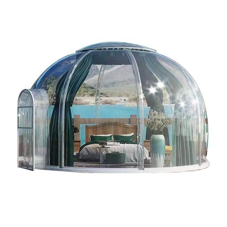 Polycarbonate Dome House Outdoor Luxury Geodesic Tents Transparent Prefabricated Igloo Glass Winter Dome House