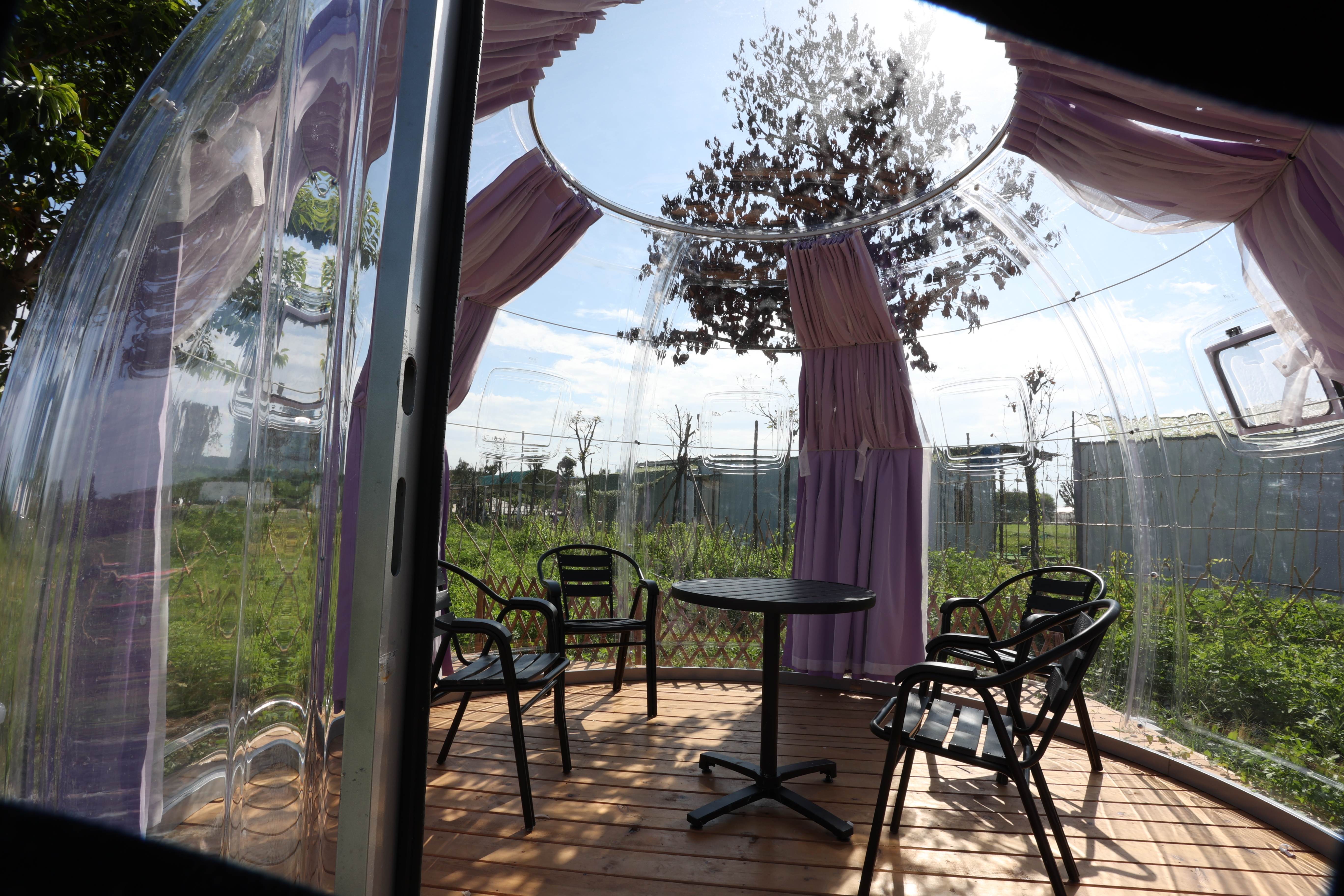 Starry Sky Cabin House PC Home Dome Transparent Bubble Dome Tent For Dining House/Cafe/ Resorts/ Villas/ Camping