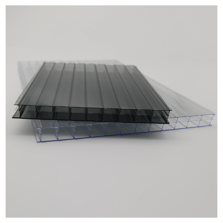 Waterproofing Roof Cover Anti-uv Transparent Plastic Polycarbonate roofing sheet Polycarbonate Hollow Sheet For Balcony Canopy