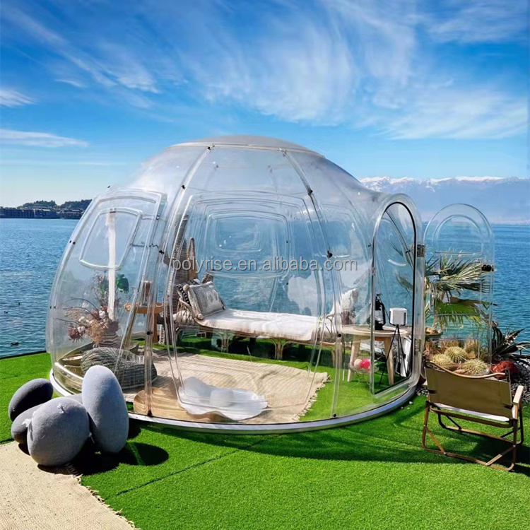 Polycarbonate Dome House Outdoor Luxury Geodesic Tents Transparent Prefabricated Igloo Glass Winter Dome House