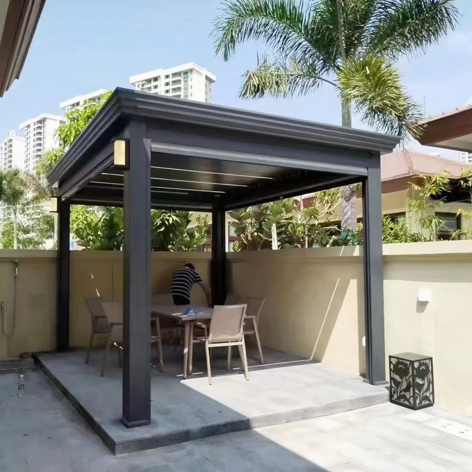 garden pergola  outdoor  Arches Aluminium Pergola Opening  Patio Gazebo