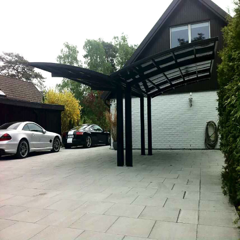 Y-Shape High-Load Outdoor Aluminum Carport for Car Parking Snow Load Resistant Waterproof Polycarbonate Car Shelter