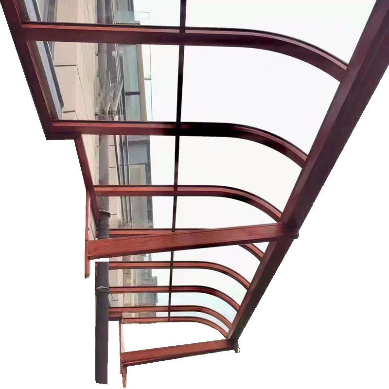 Factory customized aluminum awning canopy polycarbonate door entrance platform pergola window awning