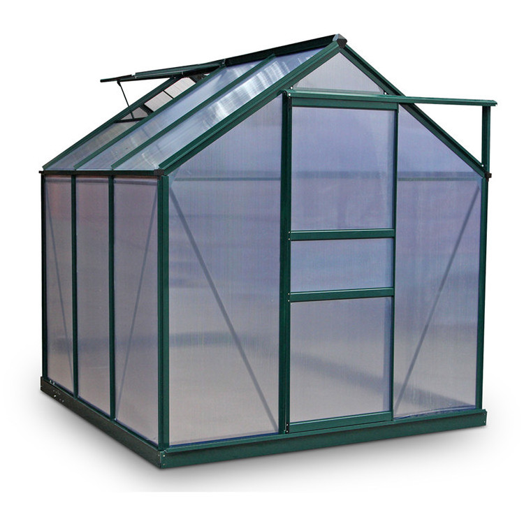 High Quality Greenhouses 4 Seasons Aluminium  Polycarbonate Hobby Garden Greenhouse