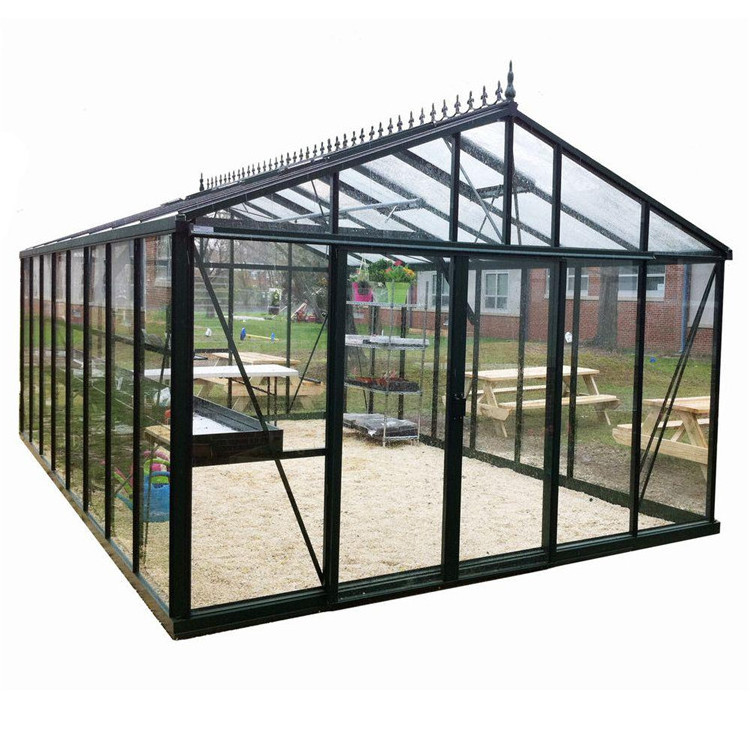 High Quality Greenhouses 4 Seasons Aluminium  Polycarbonate Hobby Garden Greenhouse