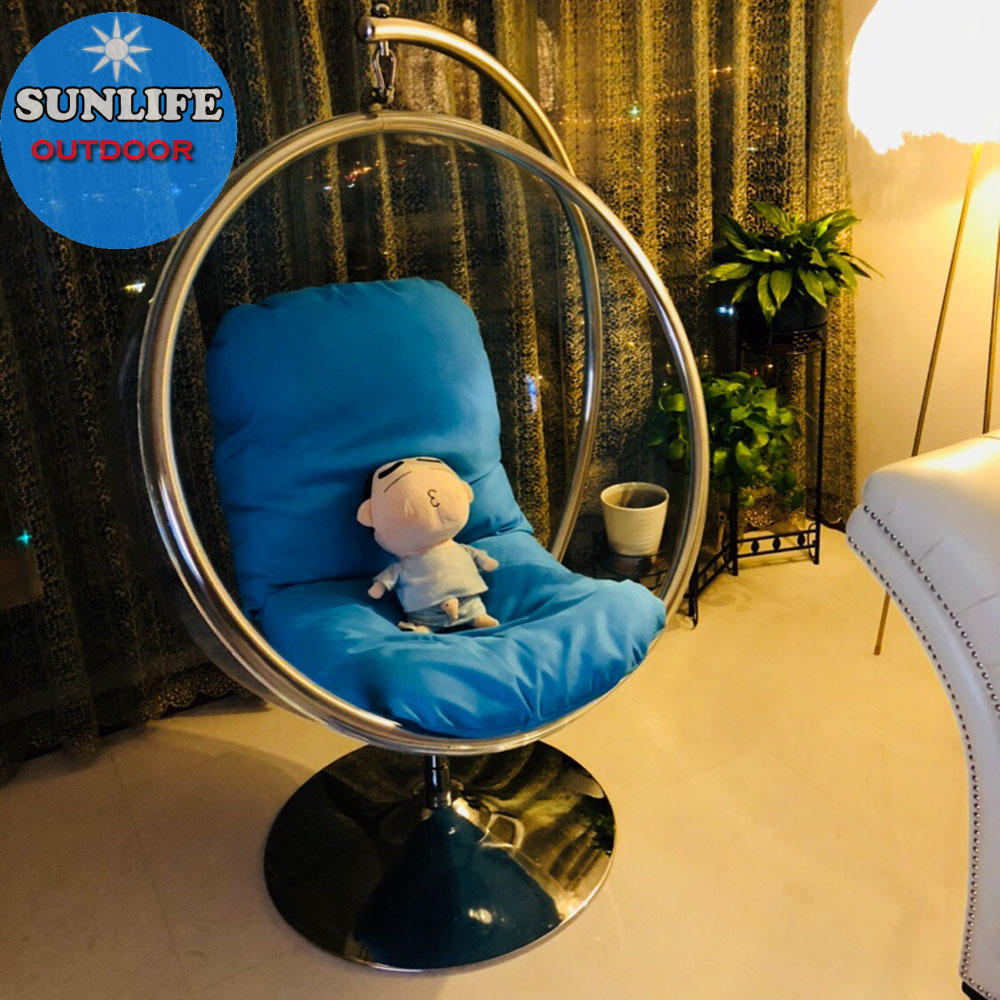 Sunlife Factory Price acrylic transparent ball  kids hanging chair