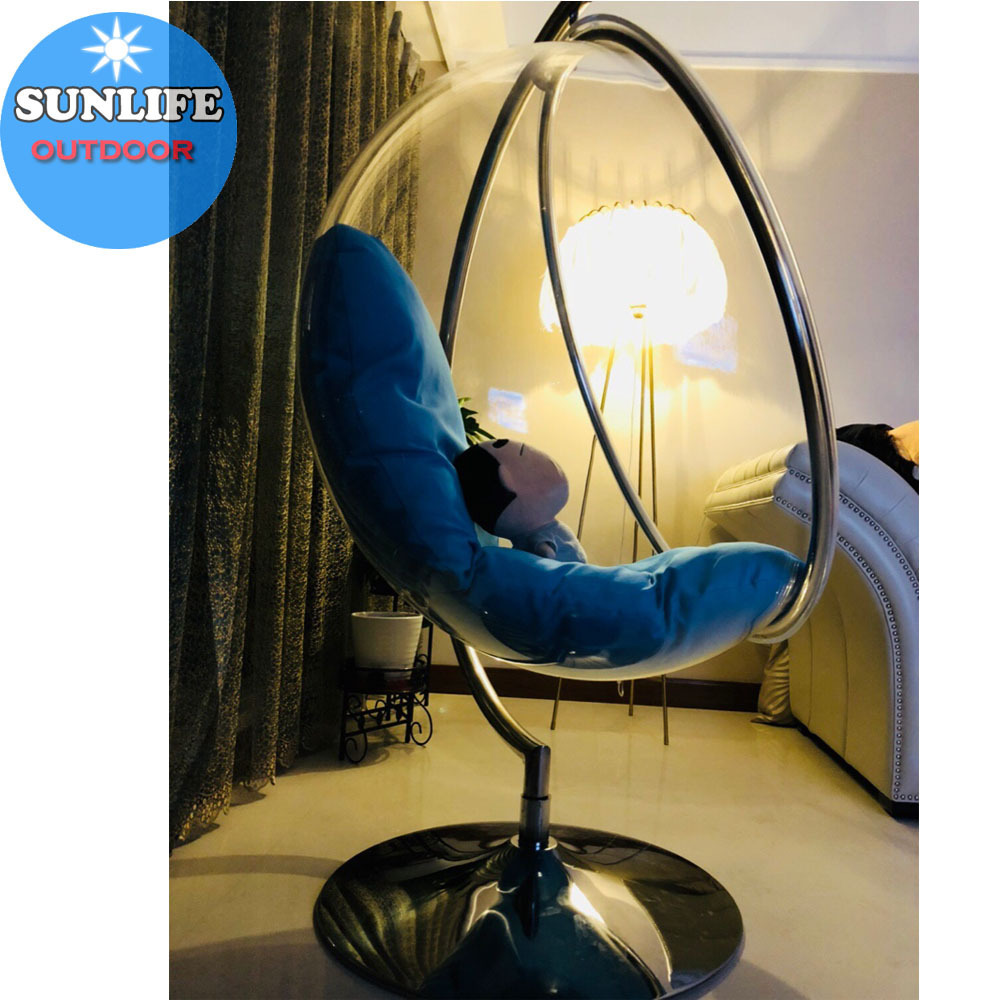 Sunlife Factory Price acrylic transparent ball  kids hanging chair