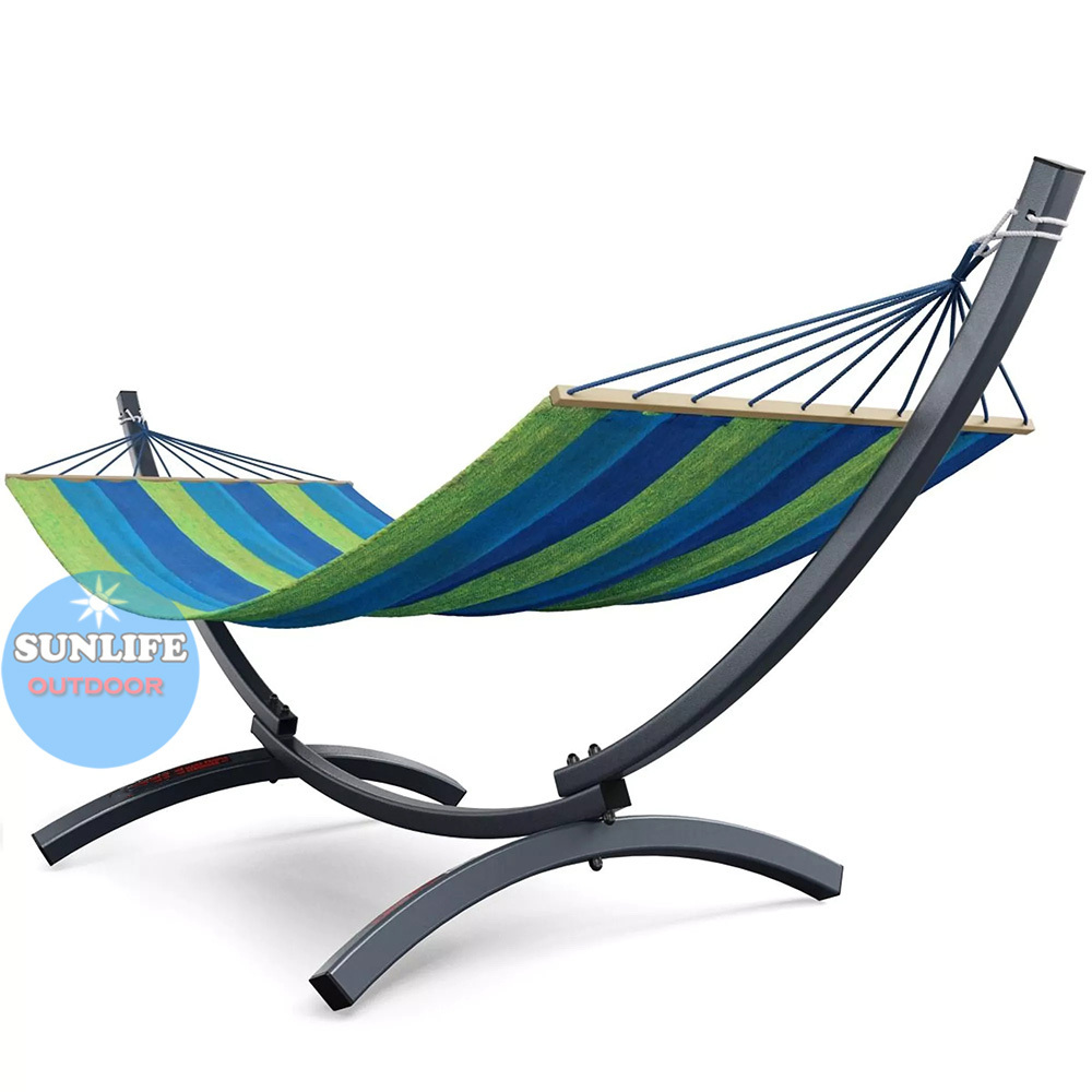 New Product Design Moon Hammock Stand 8.2~9.8ft Long Curved Hammock Bracket, Camping Hammock 550~660lb Capacity,Hammock Swing