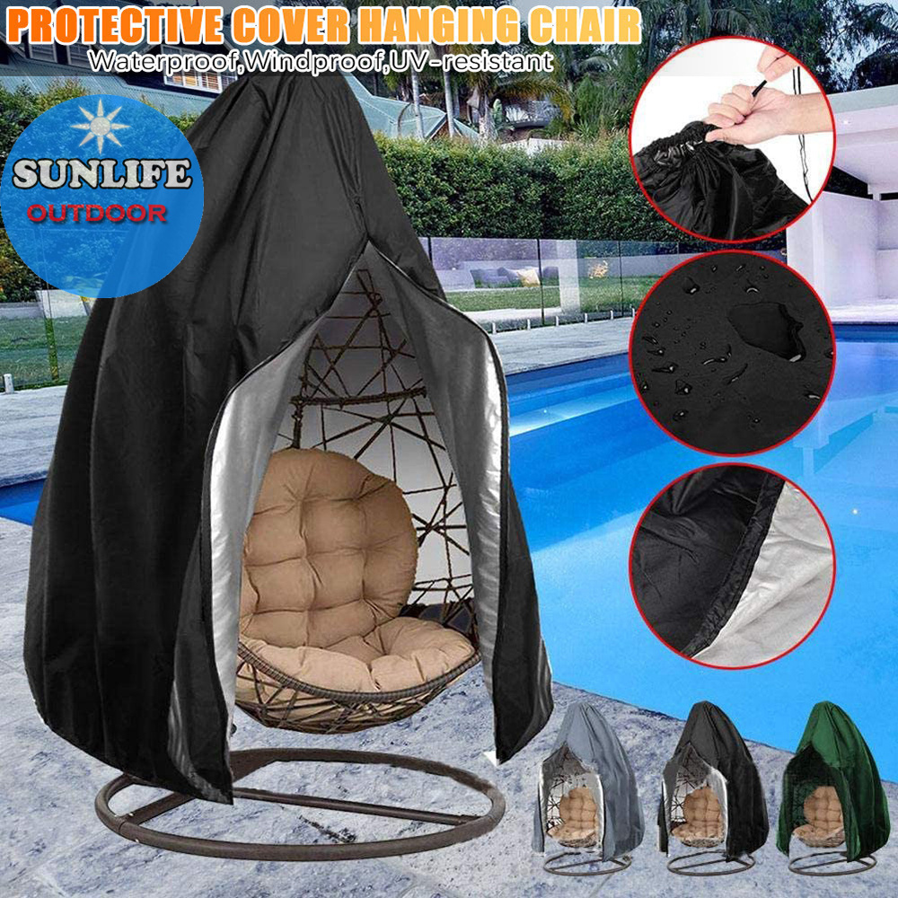 Large Supply New Design Patio Hanging Chair Cover Egg Swing Chair Cover,Durable Waterproof Patio Chair Covers With Black/Grey