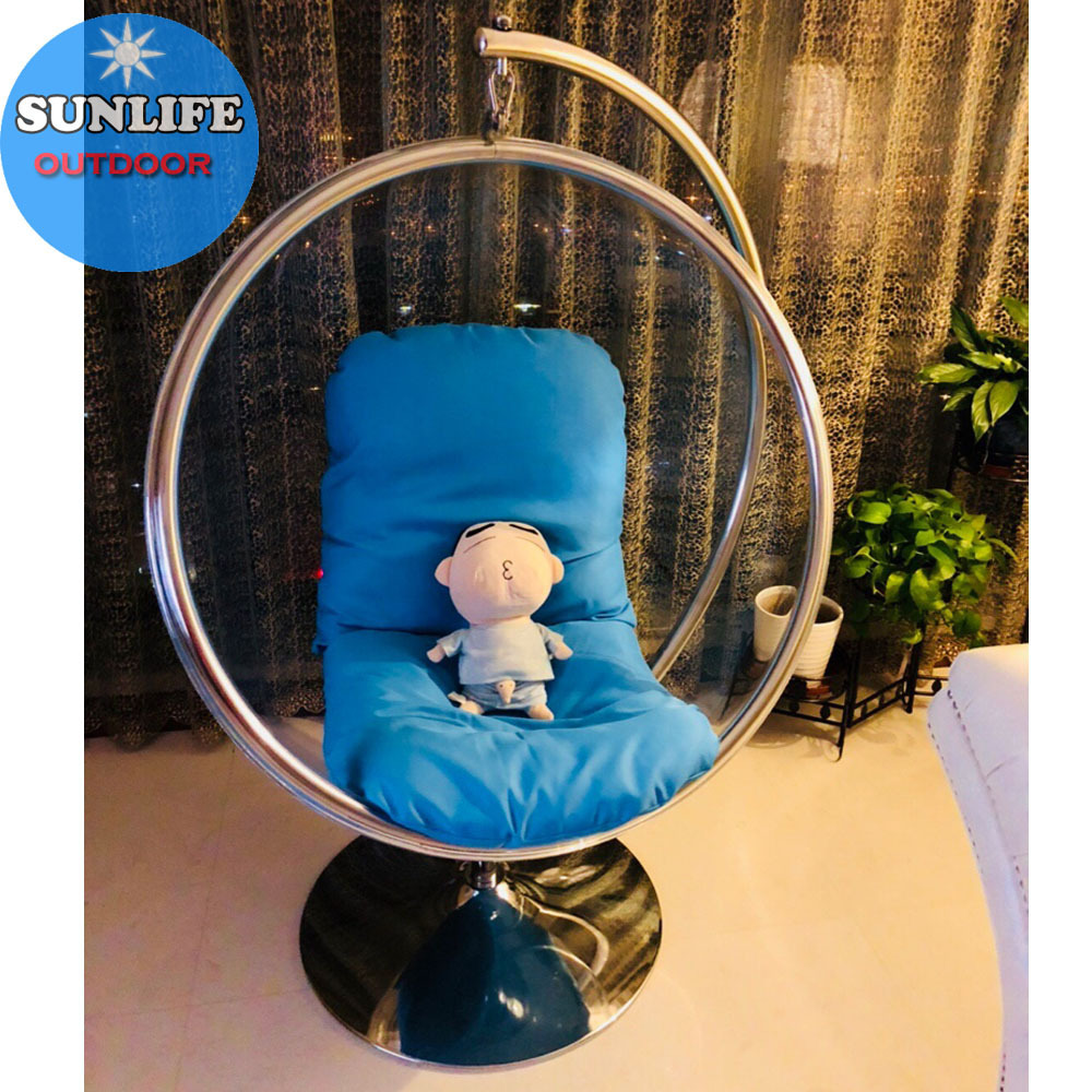 Sunlife Factory Price acrylic transparent ball  kids hanging chair