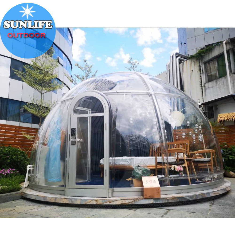 2020 New Geranation Outdoor inflatable clear dome large clear plastic dome for Camping life