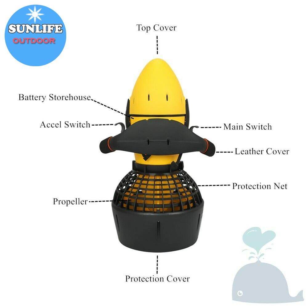 SUNLIFE 300W one person scuba electric diving scooter