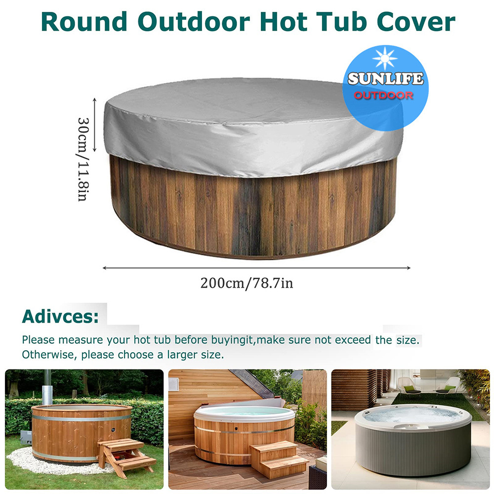 Hot-sell SPA Covers Waterproof 2m Round Hot Tub Cover SPA Dome Enclosure,Durable Dust Proof And Ultra-light