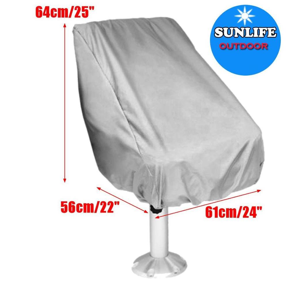 Outdoor Waterproof Captain Boat Bench Chair Seat Cover Boat Seat Cover  for Helm Bucket Fixed Back Seat Covers For Chairs