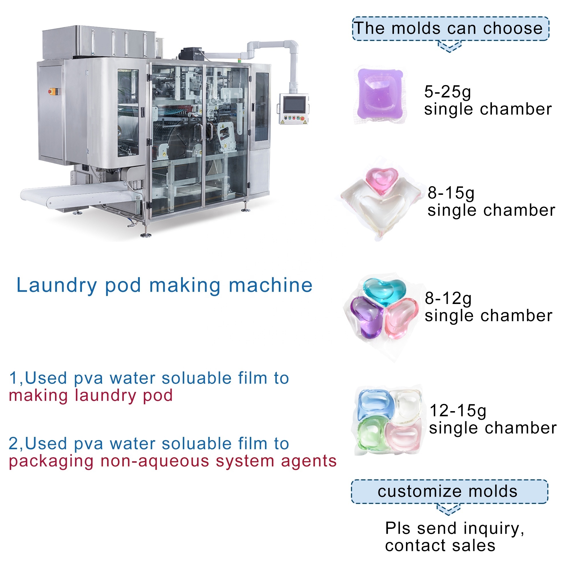 Polyva packing machine powder horizontal liquid detergent packing machine liquid soap making machine