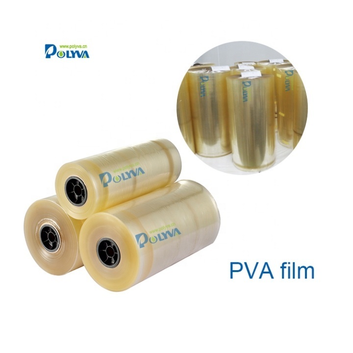 Polyva Factory Supplier PVA Dissolving Paper Roll Cold Water Soluble Film Packing Stretch Film OEM Transparent