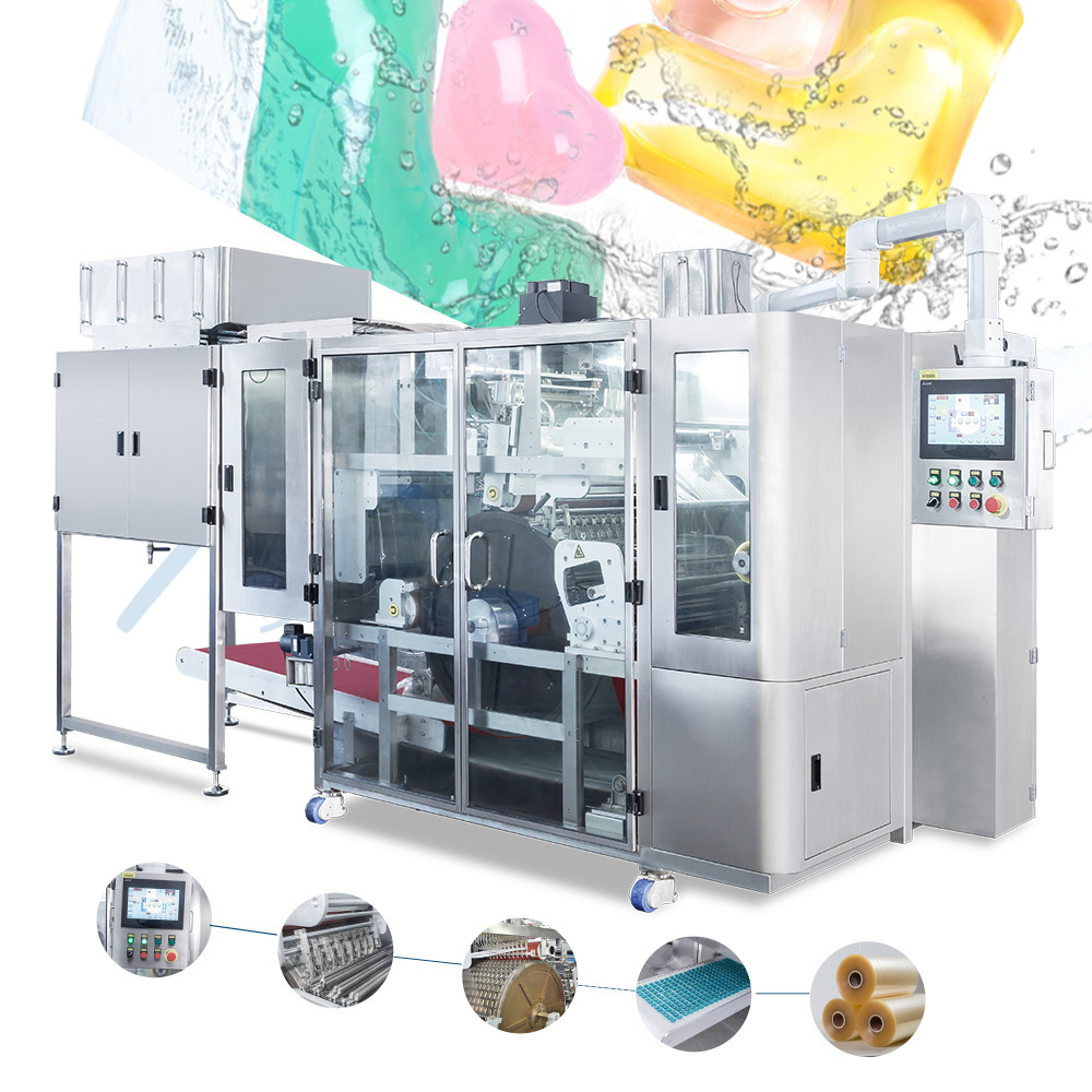 Polyva Soap Making Laundry Small Powder Detergent Production Line Pod Pva Packaging Sealing Machines Natural 1000 0.05g