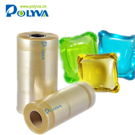 Polyva Hot Selling Pva Cold Water Laundry Detergent Stretch Film Transparent Plastic Bag OEM Water Soluble Chemical Soft Casting