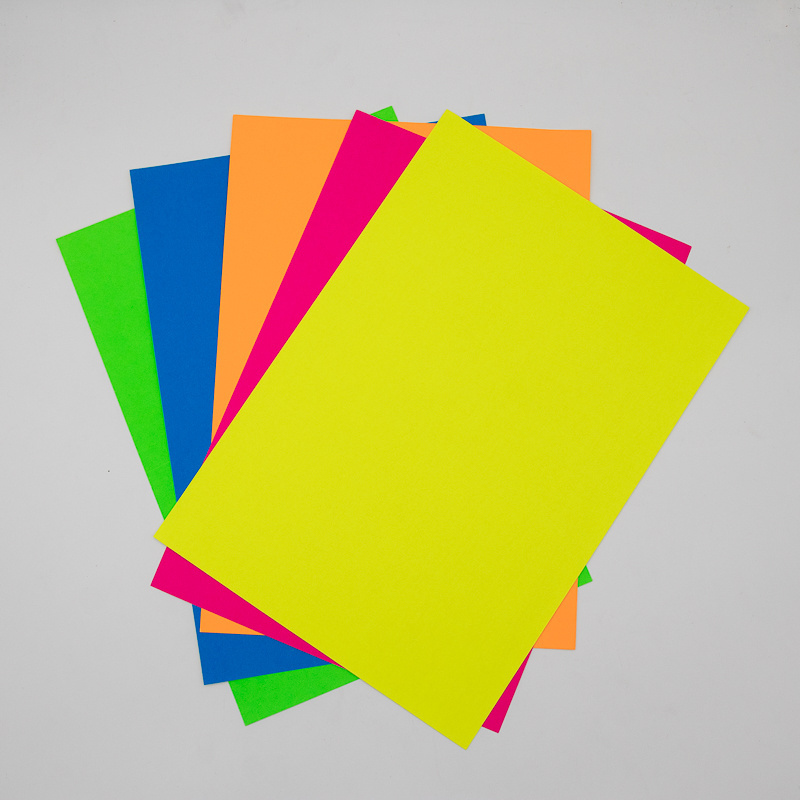 Printable Self Adhesive Fluorescent Paper Label With yellow Release Paper