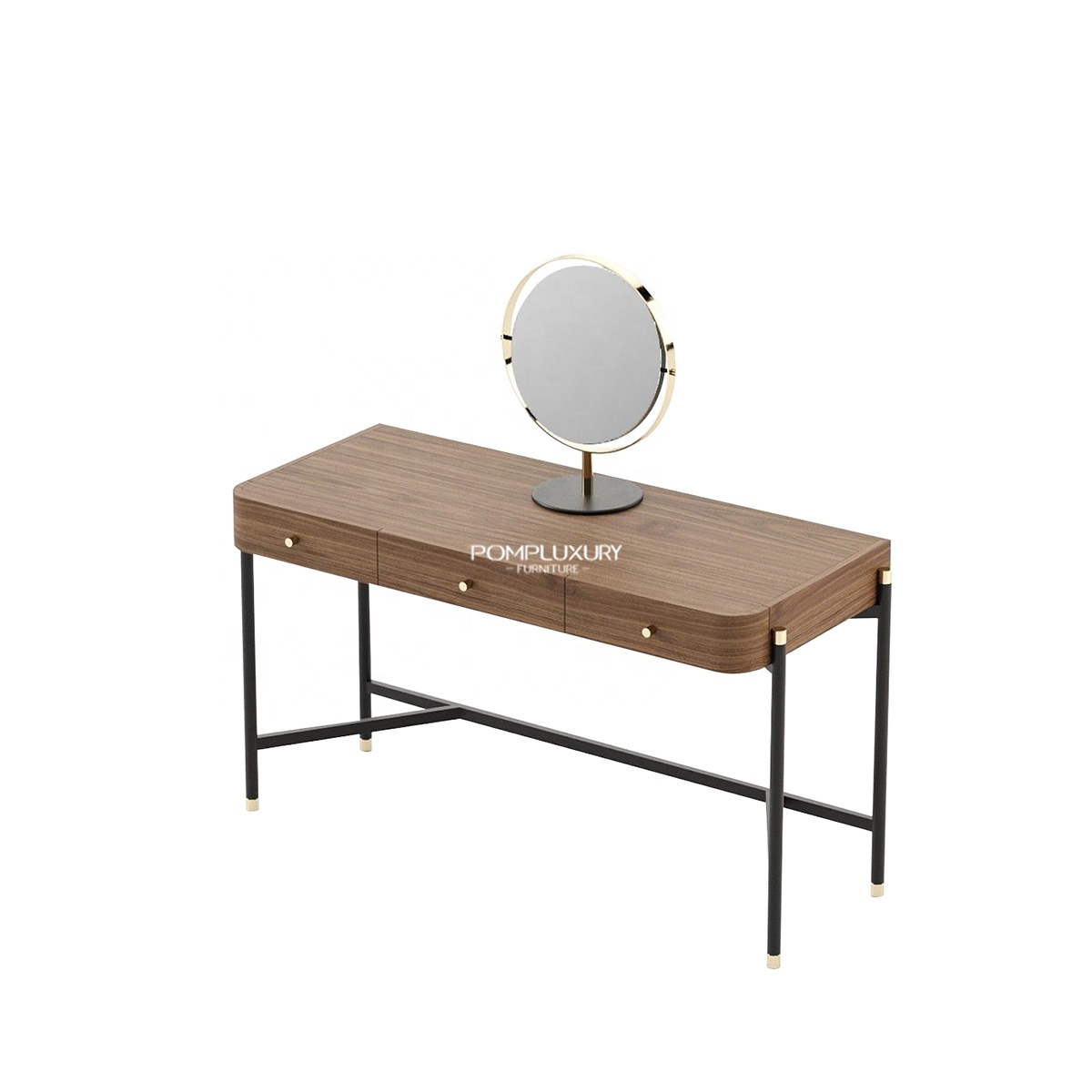 FCA-81 Nordic Light Luxury Simple Mirrored Dresser for Bedroom Furniture Modern Makeup Dressing Tables